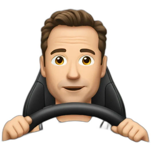 Musk driving emoji