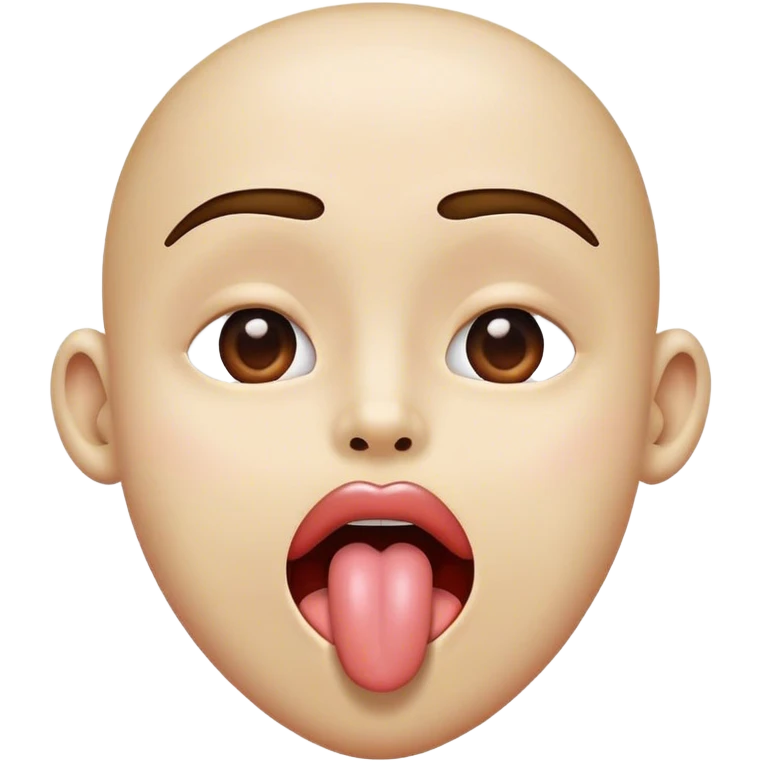 Heart eyes with tongue sticking out of mouth emoji