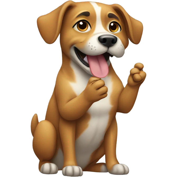 Dog applauding emoji