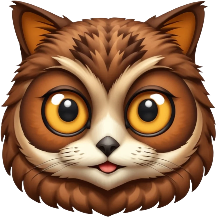 Un hiboux chat emoji