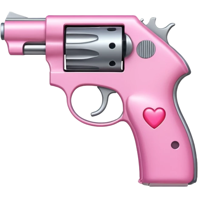 Pink heart gun emoji