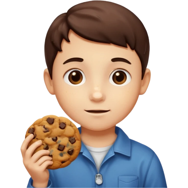 kid Holding Cookie emoji