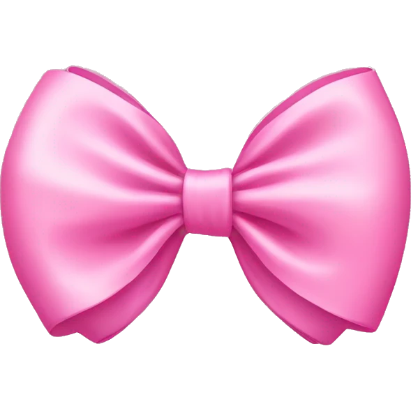 Pink bow emoji