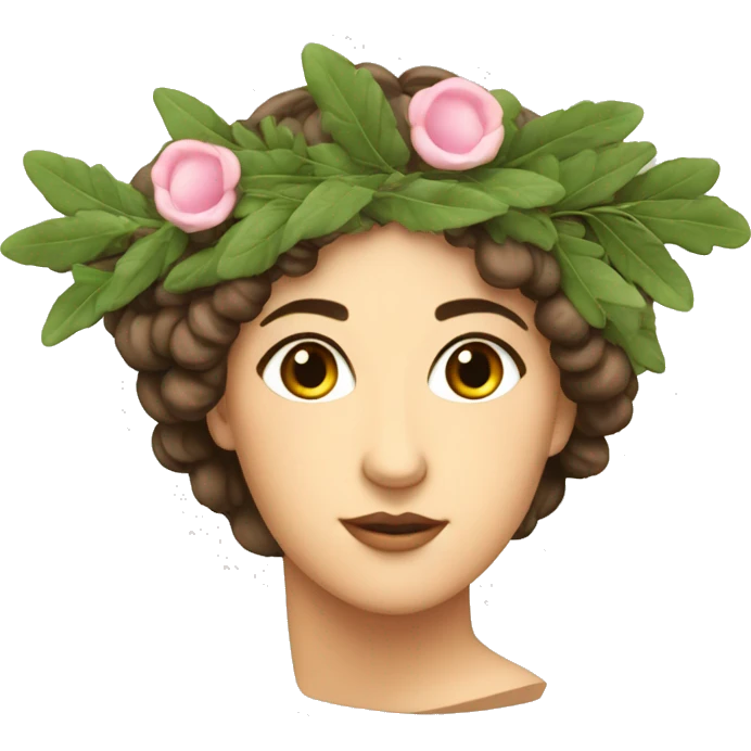sappho with laurel wreath emoji