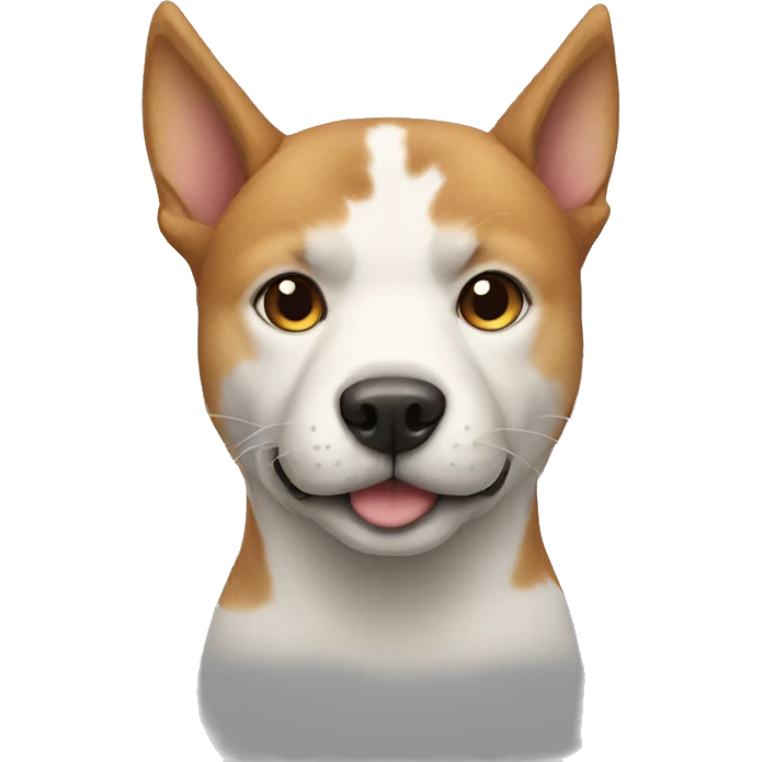 A dog with a cat's head  emoji