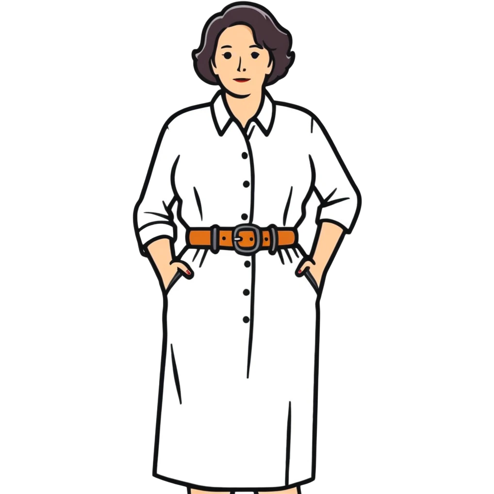 Mom with a belt emoji