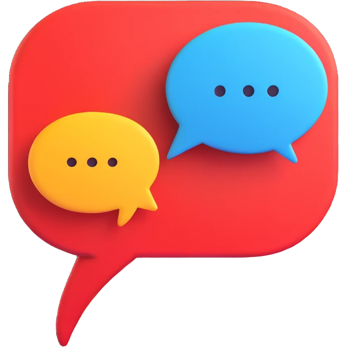 white 3d speech bubble emoji
