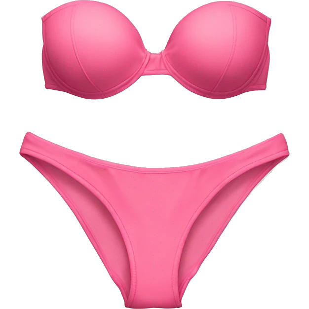 Pink bikini top and bottoms  emoji