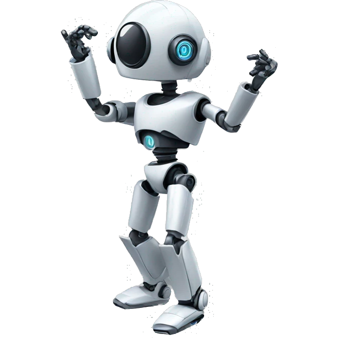 Dancing robot emoji