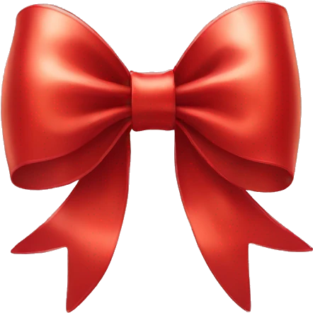 Shiny, Red Hair Bow by Itself emoji