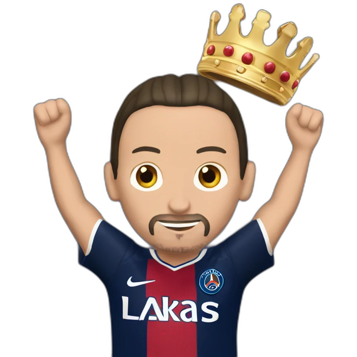 Ibrahimovic avec une couronne au psg emoji