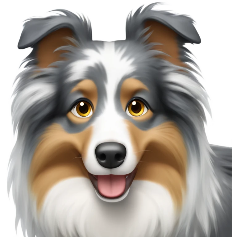 Blue Merle Shetland sheepdog emoji