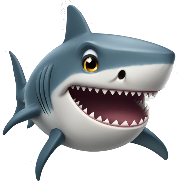 confused shark  emoji