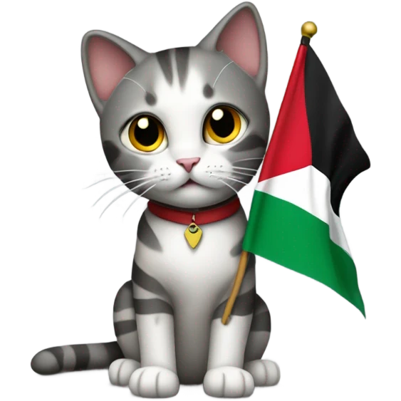Cat for Palestine  emoji