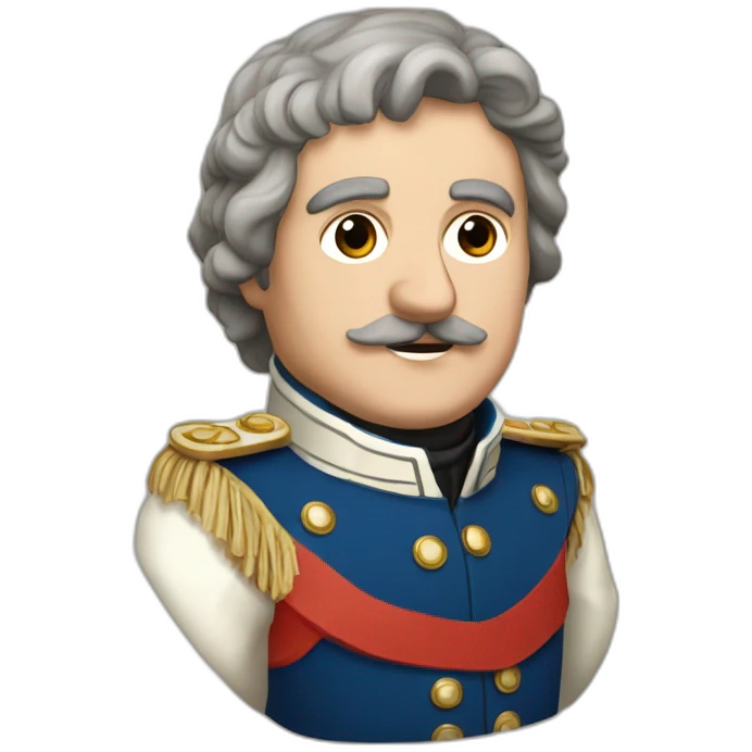 Napoléon qui joue au jeu vidéo emoji