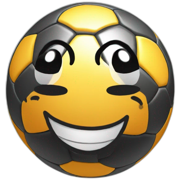 smiling soccer ball emoji