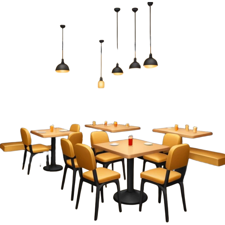 comversacion dentro de un restauant  emoji