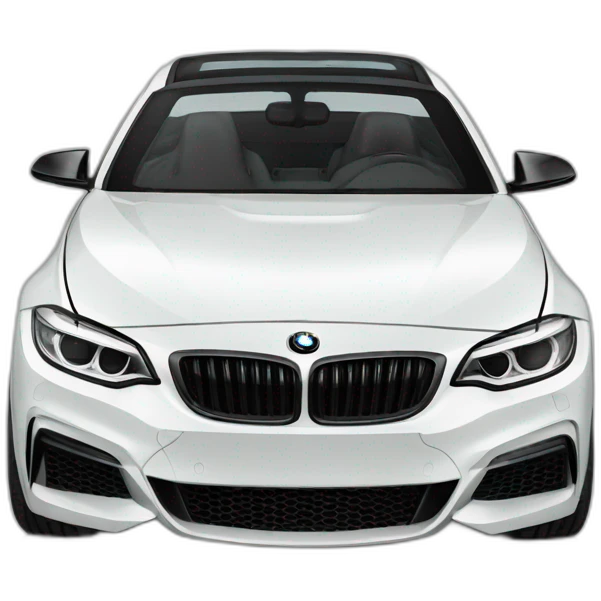 White BMW F22 2 series emoji