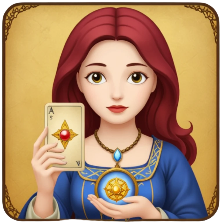 woman has tarot card emoji