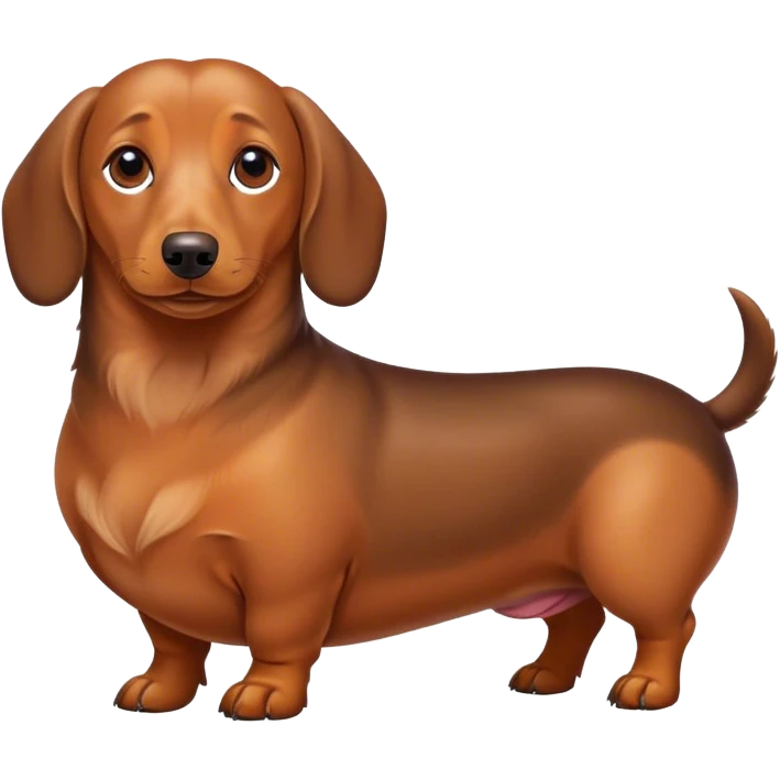 Fat dachshund  emoji