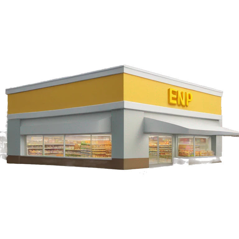 supermarket exterior structure emoji
