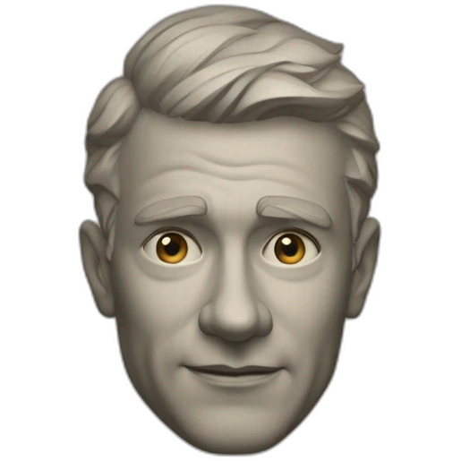 Ein mann mit einen kritischen 1945 bart emoji