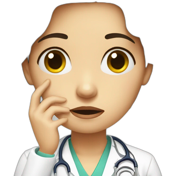 Doctor woman cry sad emoji