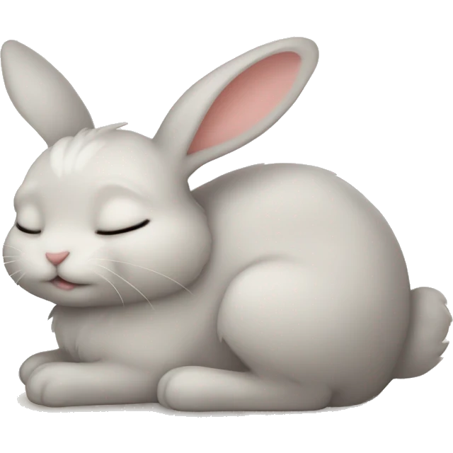 Cutest Bunny sleeping emoji