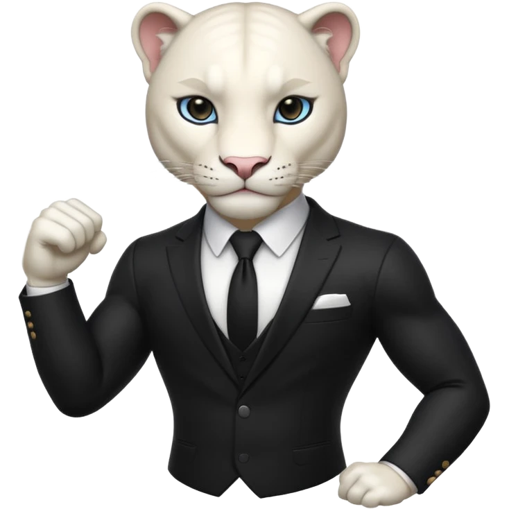 white panther emoji. As one would see on discord, that looks like Samuel Ayers from "The Smoke Room". emoji