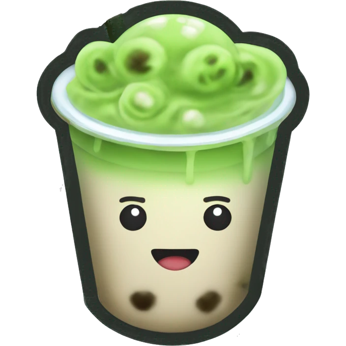 matcha bubble tea emoji
