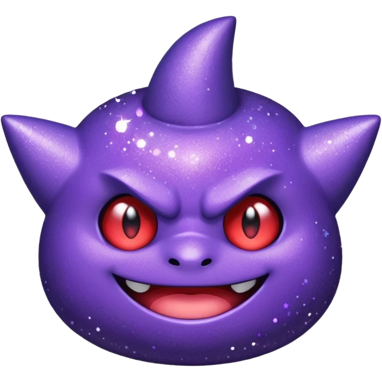 glitter roxo gengar emoji