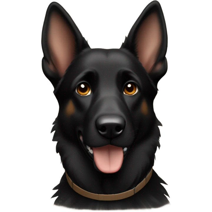 female black german shepherds with brown paws emoji