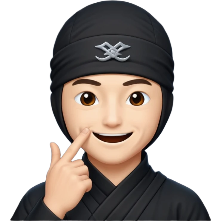 foto do Ninja ele mandando calar a boca emoji