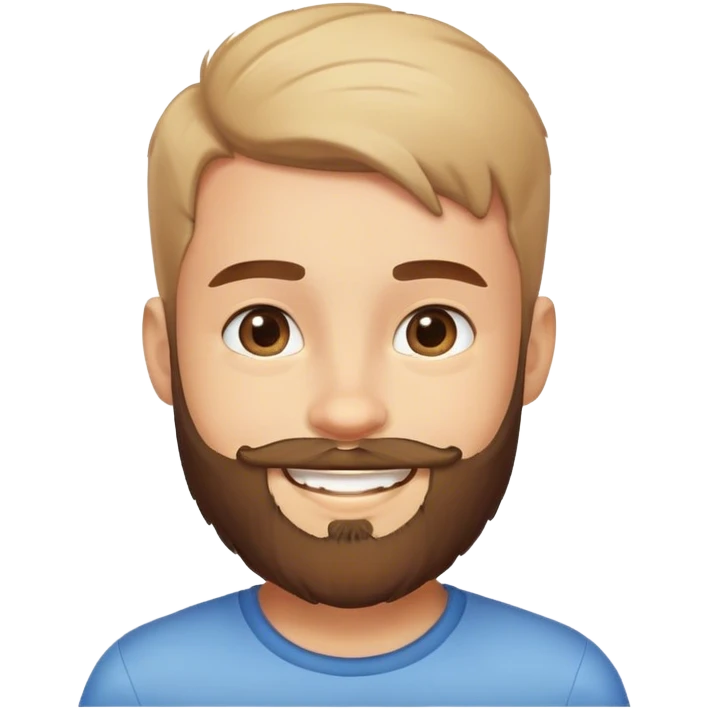 smiling boy with beard emoji