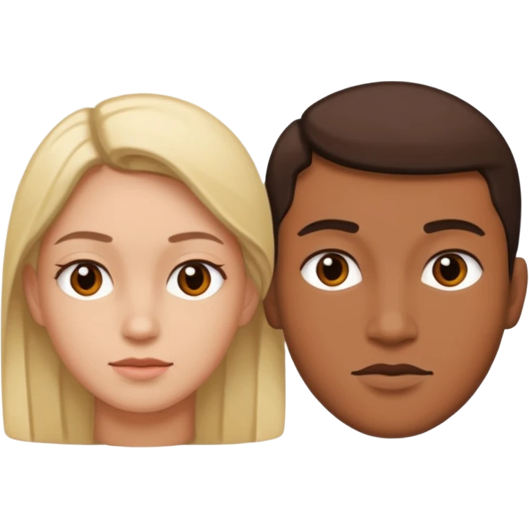 Two people separated  emoji