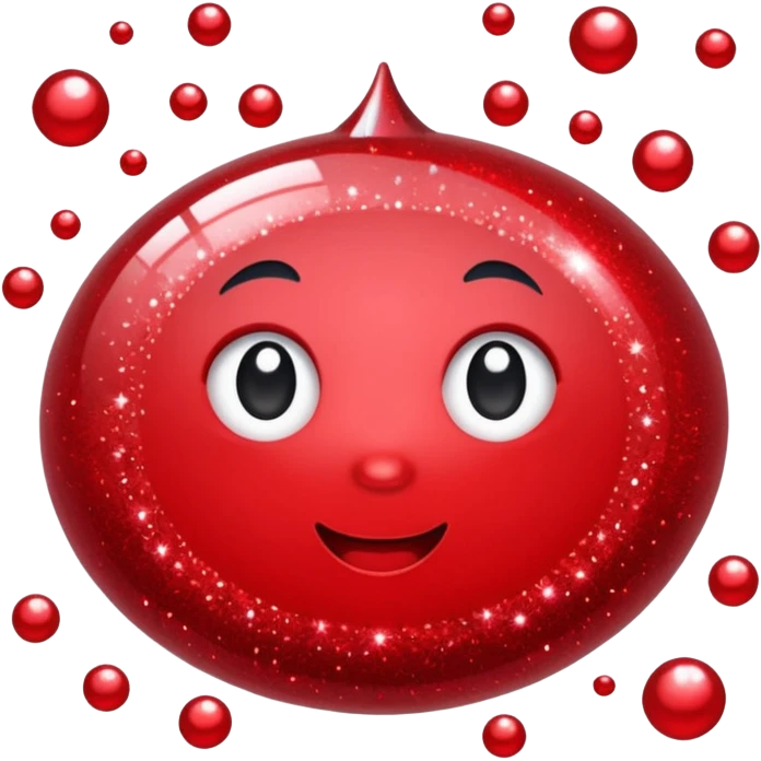 red glitter confirm check emoji