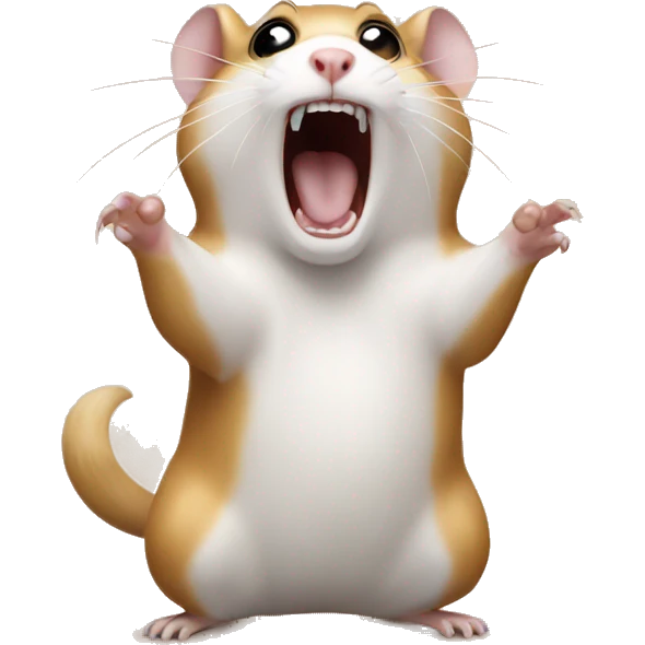 screaming hamster emoji