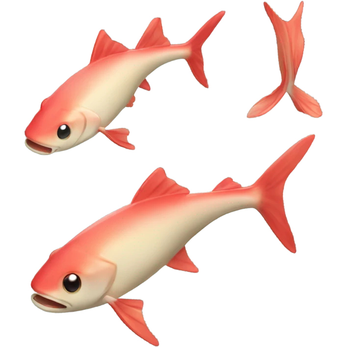 Short fins please!!!! fish female with short red fins and a light beige body  emoji