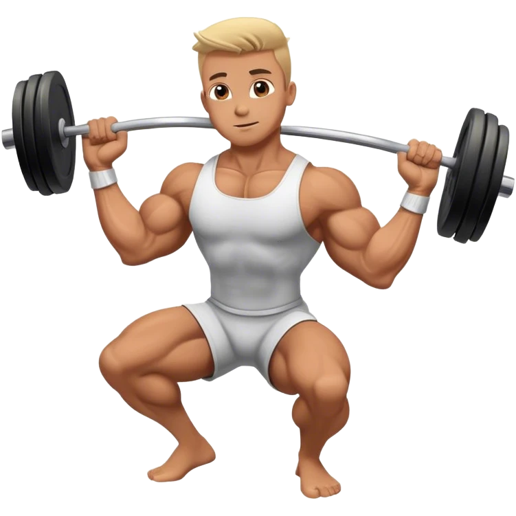 bodybuilder rotational-core exercise emoji