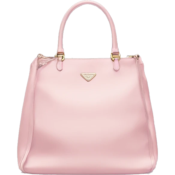 Light pink prada nylon bag emoji
