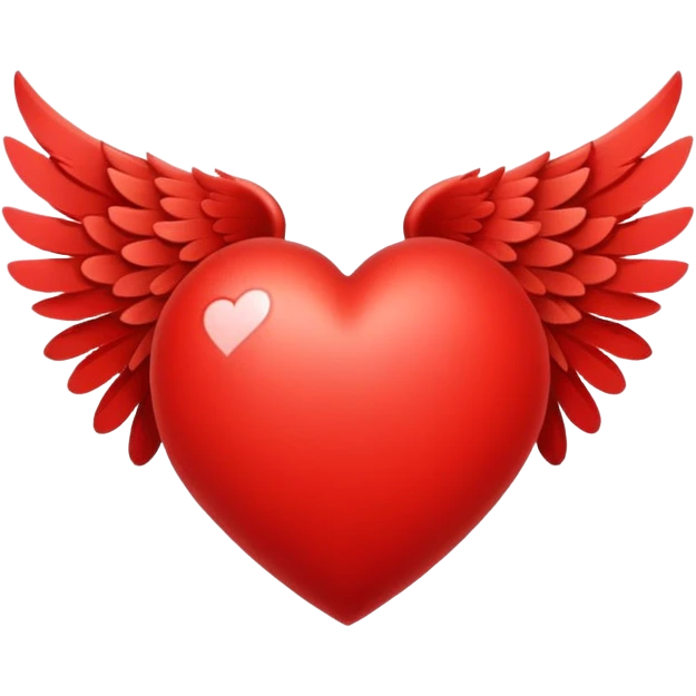 love with wings emoji