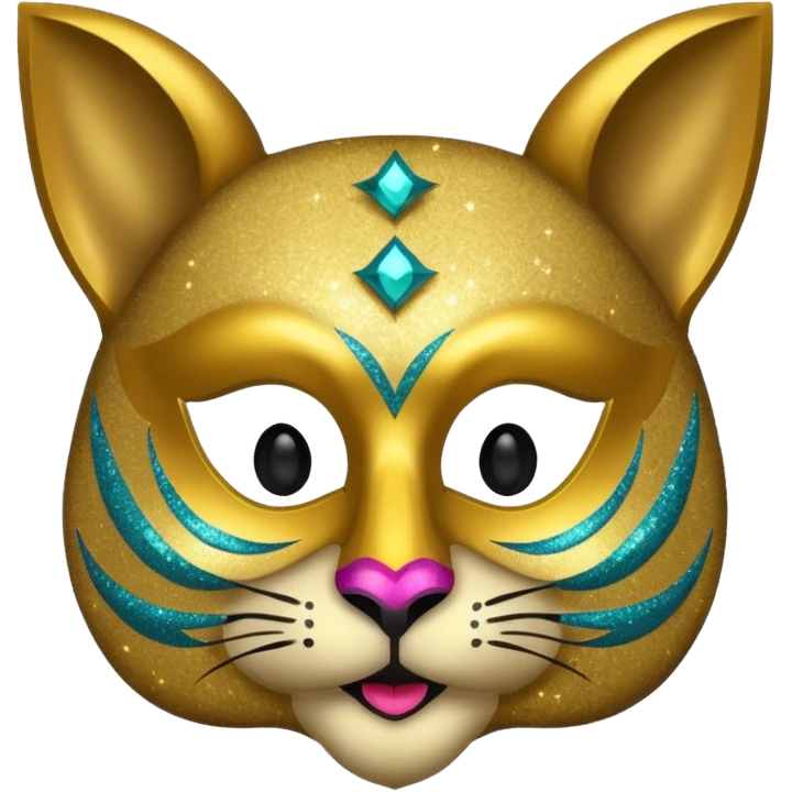 Festival themed animal Mask emoji