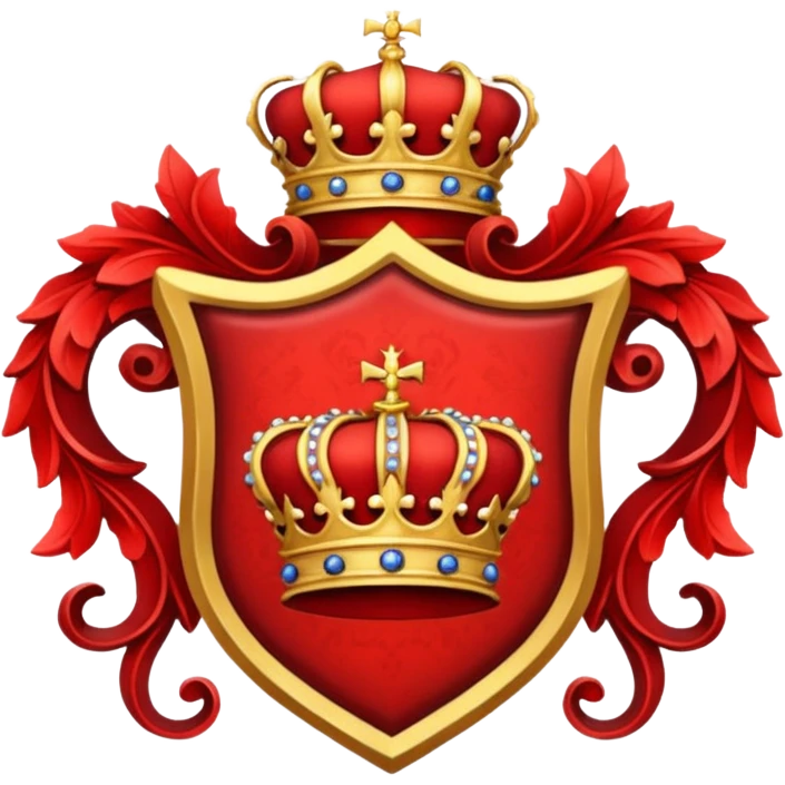 Royal crest (all red) emoji