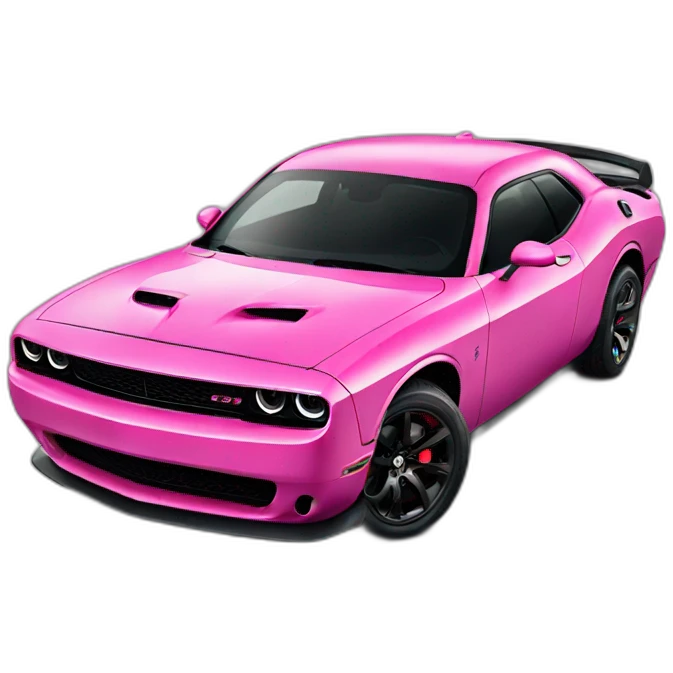 Pink Dodge hellcat emoji