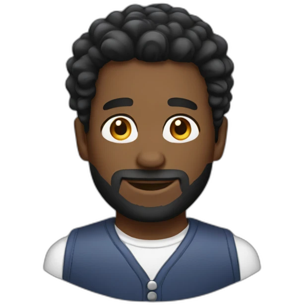 black man haire barber emoji