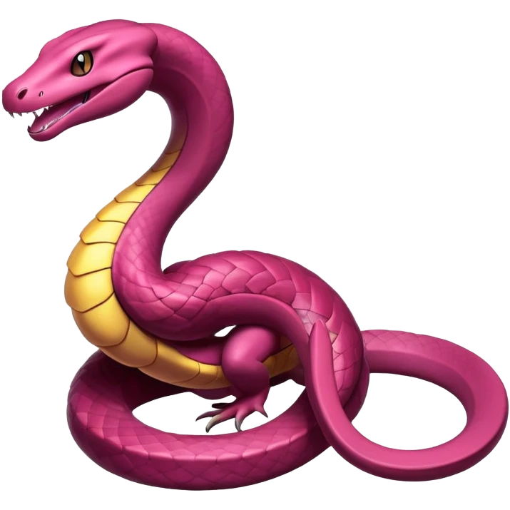 Ekans-Salazzle-Pokémon-Fakémon-hybrid-creature (full body)  emoji