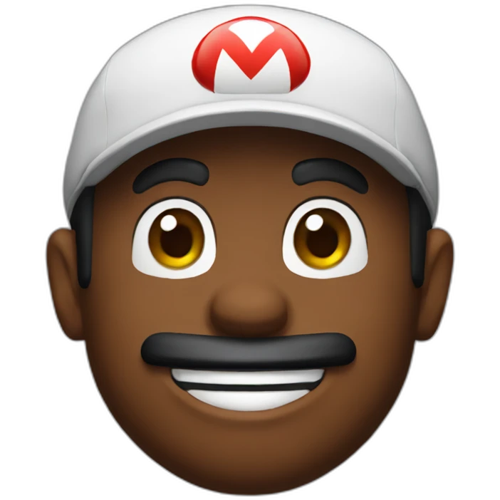 Black mario emoji