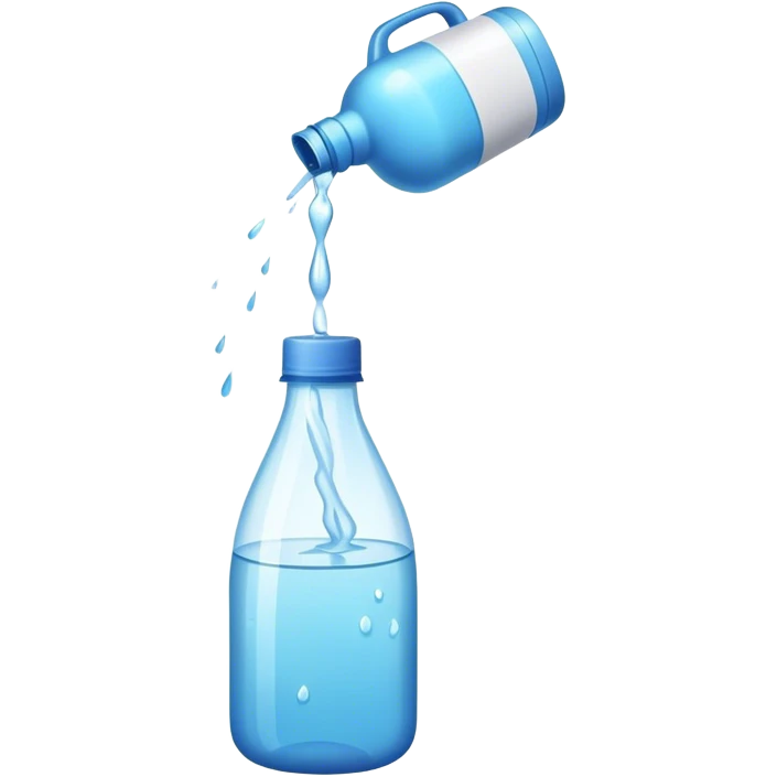bottle spraying water out emoji