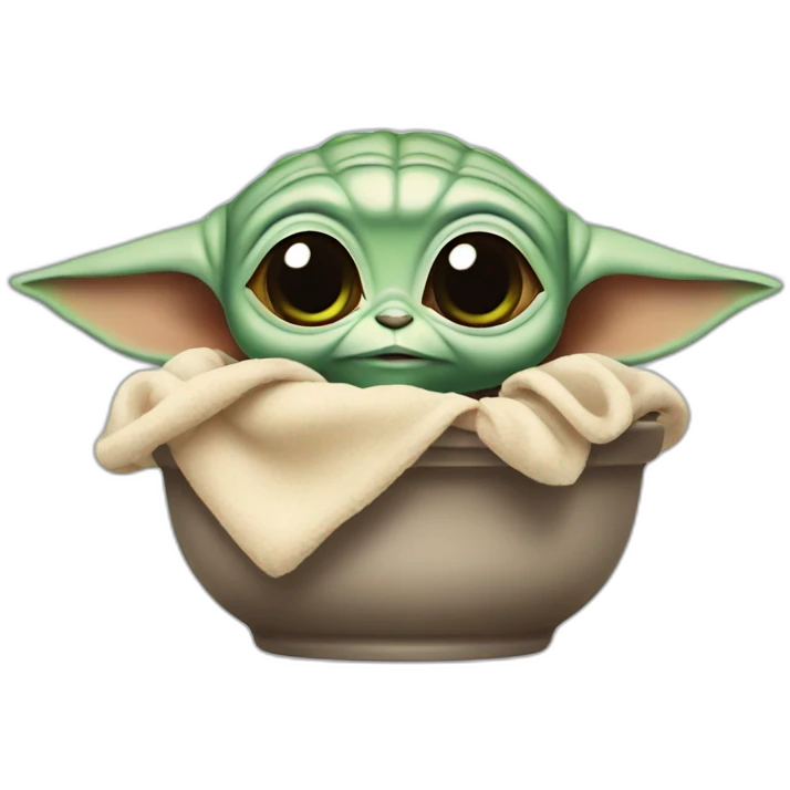 Cooked baby yoda emoji