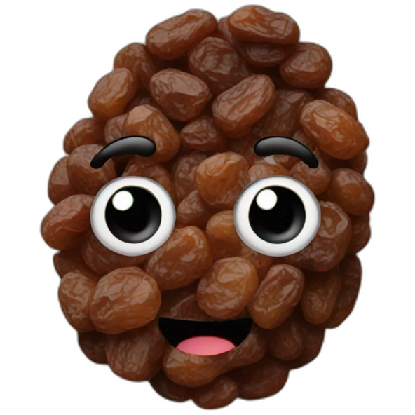 dried raisin emoji